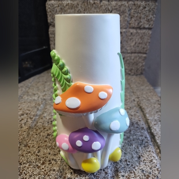 Mushroom Vase Ceramic Electric Pastel Boho Colorful - Picture 13 of 16